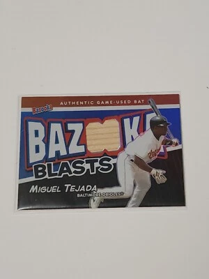 2004 Bazooka Miguel Tejada Game Used Bat 9/25 - Image 1 of 4