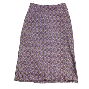 Falda Martin Kidman Para Mujer Línea A Púrpura Coral Floral Cremallera Volantes 100% Algodón 0 - Imagen 1 de 8