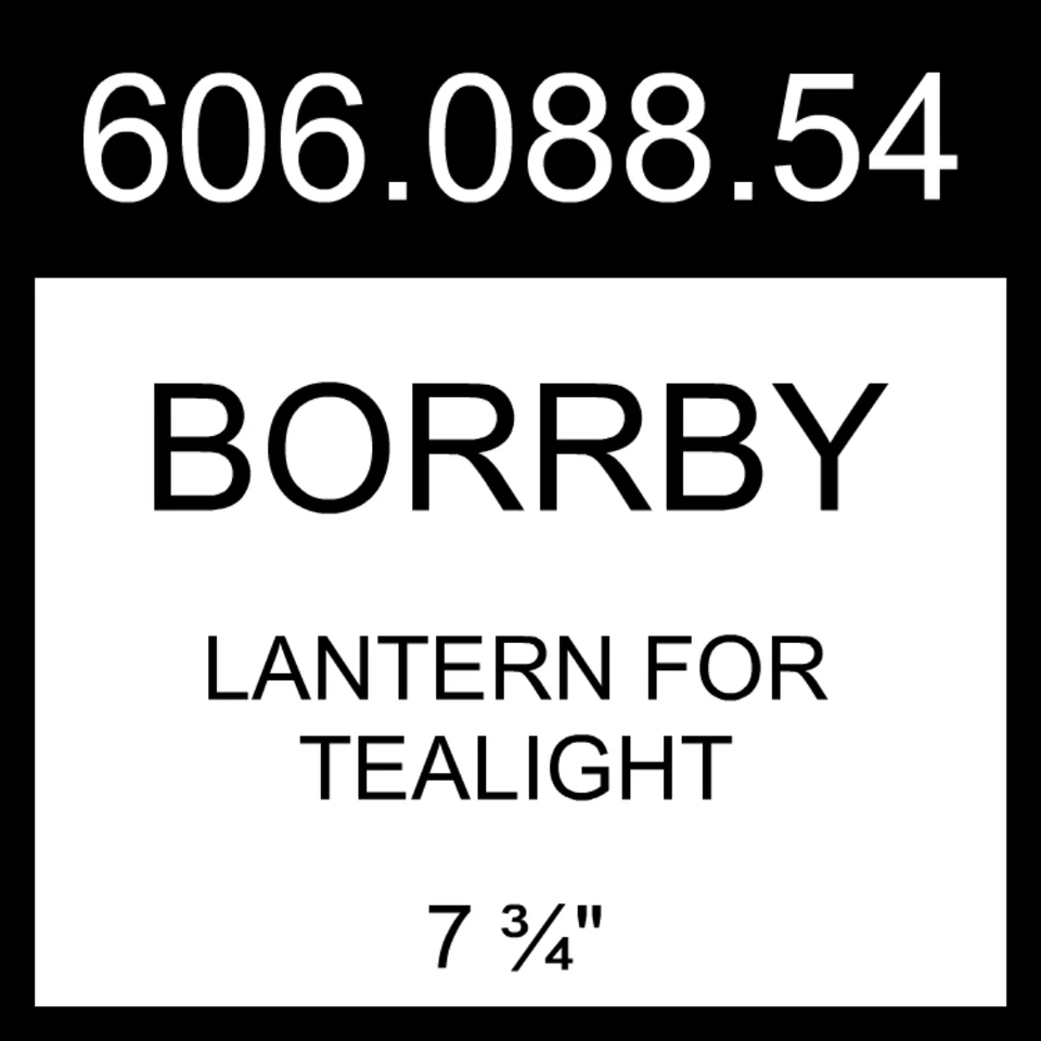 Linterna IKEA BORRBY para Tealight interior/exterior negra 7 3/4" 606.088.54 Foto 1 de 1