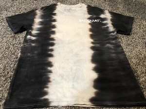 RIPPLE ARTIST JEAN MICHEL BASQUIAT DOPPELSEITIGES TIE DYED T-SHIRT GRAU MEDIUM - Bild 1 von 3