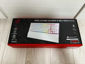 ASUS ROG Strix Scope II 96 Wireless Gaming Keyboard White Used/Good condition - Picture 1 of 3
