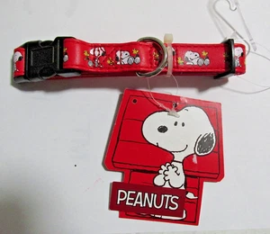 Peanuts Snoopy & Woodstock Dog Collar Adjustable Snap-Buckle Nylon Small New - Picture 1 of 1