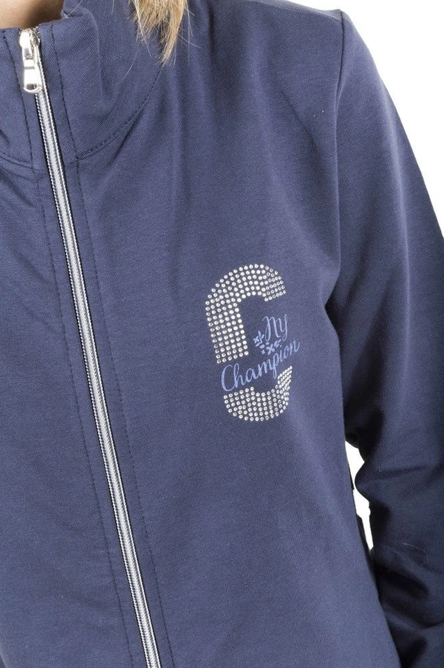 Sudadera con capucha para mujer con cremallera completa pedrería Champion Foto 1 de 1