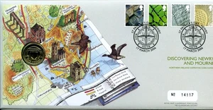 2006 N.IRELAND GREAT BRITAIN ROYAL MAIL/MINT COVER + UK £1 BRIDGE COIN VGC - Picture 1 of 1