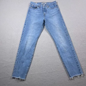 Jean droit Levi's Wedgie femme 25 taille haute bouton mouche lavage moyen - Photo 1/12