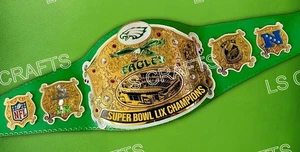 Philadelphia Eagles Championship Belt Adult Size 2mm Brass - Picture 1 of 4