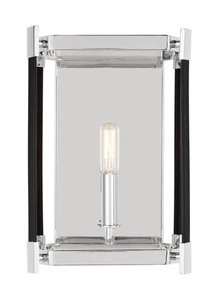 Generation Lighting Hadley 1-Light Wall Sconce 11.88" Tall x 8" Wide - Nickel - Picture 1 of 1