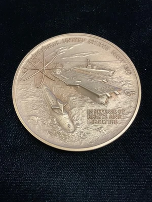 Bicentennial, United States Navy 1975, United States MINT 3 IN.BRONZE MEDAL COIN - Image 1 of 3