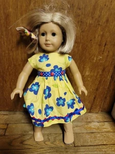 Vestido de verano American Girl Doll 2014 Pa-11392 (HK) ojos azules cabello rubio - Imagen 1 de 11