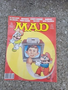 Mad Magazine No 292 Super Mario Brothers Nintendo Cover January 1990 - Picture 1 of 7
