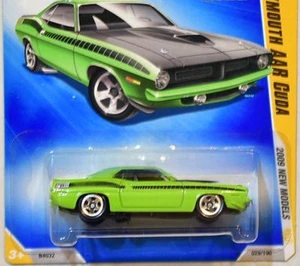 Hot Wheels 2009 Nouveau Modèles '70 Plymouth Aar Cuda #29/42 Vert - Picture 1 of 1