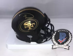 MINI CASCO DONTE WHITNER FIRMADO SAN FRANCISCO 49ERS BAJO BECKETT - Imagen 1 de 3