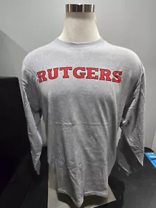 OFFICIALLY LICENSED NCAA COLLEGE RUTGERS UNIVERSITY LONG SLEEVE T-SHIRT NEW TAGS - Picture 1 of 3