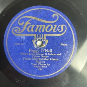 10" 78 RPM-Yerkes Metropolitan Dance Players-Peggy O'Neil/Moonlight/Famous 3060 - Picture 1 of 4