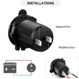 Prise allume cigare voiture étanche 12V chargeur USB prise de courant A Prof C9T4 - Photo 1 sur 14