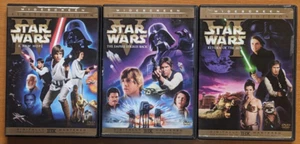Star Wars Original Theatrical Trilogy DVD New Hope Empire Strikes Back Jedi READ - Picture 1 of 5