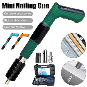 Powerful Concrete Nail Gun Air Nailer Nail Wall Fastening Tool w/ 100Round Nails - Picture 1 of 14