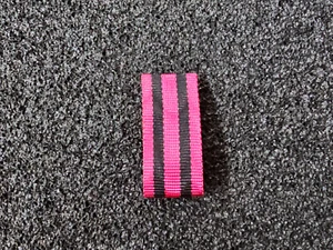 Bandschluppe für Miniaturorden deutsches System Miniatur 16mm Lila Schwarz - Picture 1 of 2
