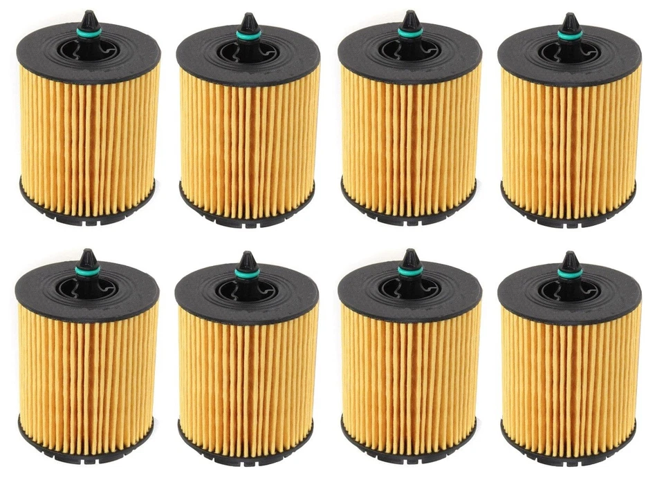 正品 8 件套发动机机油过滤器 12605566 适用于萨博 9-3 9-3x 9-5 — 第 1/1 张图片