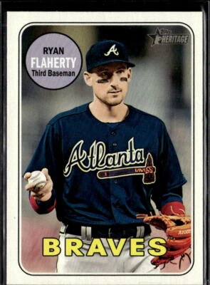 2018 Topps Heritage Ryan Flaherty Atlanta Braves #561  3 Card Lot - Image 1 of 2