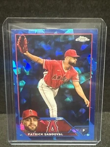 2023 Topps Chrome Sapphire #327 Patrick Sandoval Angels - Picture 1 of 2