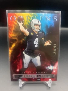 2022 Panini Origins Red /299 Derek Carr #60 RAIDERS SAINTS - Picture 1 of 2