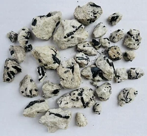 Black Tourmaline with Quartz / Mica in Pegmatite Matrix Oceanview Mine 1.4 Lbs. - Picture 1 of 6