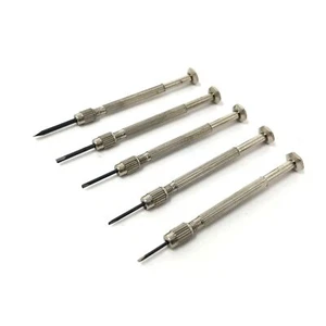 Watchmakers Reversible Screwdriver Set of 5 Jewellers Modellers screw Flat Tips - Picture 1 of 3