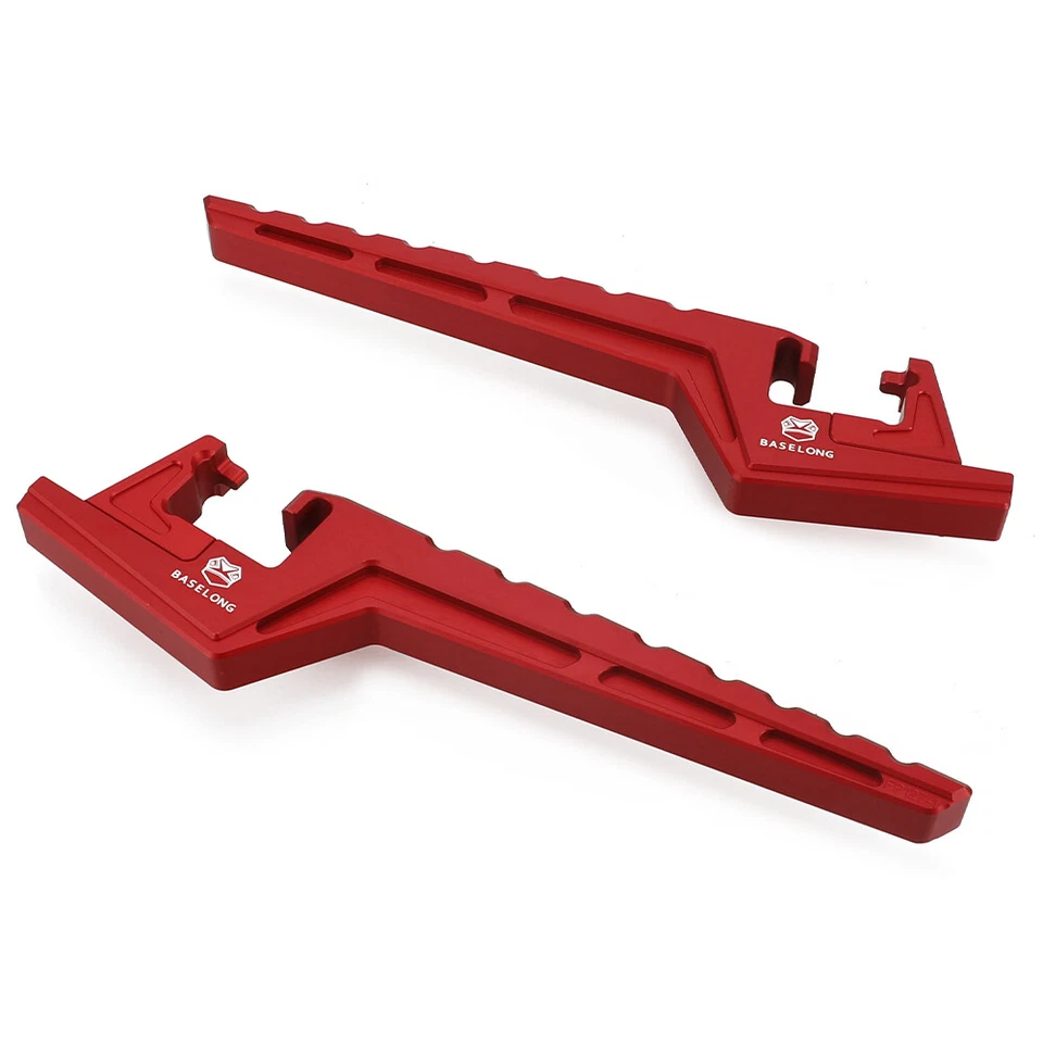 Red For Honda CRF250R/RX CRF450L/X/R/RL/RX/RWE Passenger Footpegs Extensions Foto 1 de 4