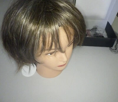 ELIM Brown Wigs for Women Short Curly Hair Wig Synthetic Full Female Wigs Z117 - Image 1 of 4