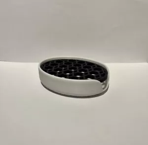 Soap Dish / Holder With Drainer. White Bottom - Picture 1 of 7
