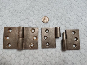 RH Lift Off Shutter Hinges 2-1/8" x 3-3/8" Wide Restored - Picture 1 of 3
