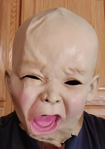 Vintage Gesicht weich Gummi Halloween berühmtes Monster gruselige Maske - Bild 1 von 1