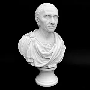 BRUTUS - MARBLE BUST / SCULPTURE / STATUE - MADE IN ENGLAND 10.5" 2.4kg - Picture 1 of 11