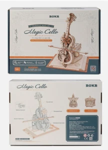 ROKR~Rompecabezas 3D~Violonchelo Mágico~Caja de Música Mecánica~1 Rompecabezas~Kit Modelo Madera~NUEVO CON ETIQUETAS~ - Imagen 1 de 8