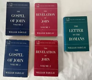 The Daily Study Bible Series New Testament Barclay 5 Volumes Hardcover 1950s - Picture 1 of 17