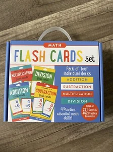 2x, juegos de tarjetas flash barajas Indivi: +, -, x, divisiones, idioma, vocabulario, 3 en adelante - Imagen 1 de 4