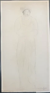 Abraham Walkowitz American Modern Drawing on Paper Signed Listed 1908 - Picture 1 of 9