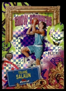 2024-25 Topps Finest Show Stoppers Purple XFractor Tidjane Salaun RC 082/125 - Picture 1 of 2