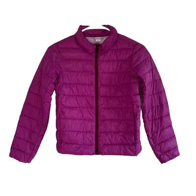Old Navy Pink Packable Puffer Parka Winter Coat Jacket Girls Large 10-12  - Image 1 of 4