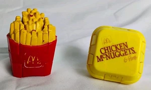 1990 McDonald’s Changeables Happy Meal Toys Lot Fries Robot & Nuggets Alligator - Picture 1 of 9