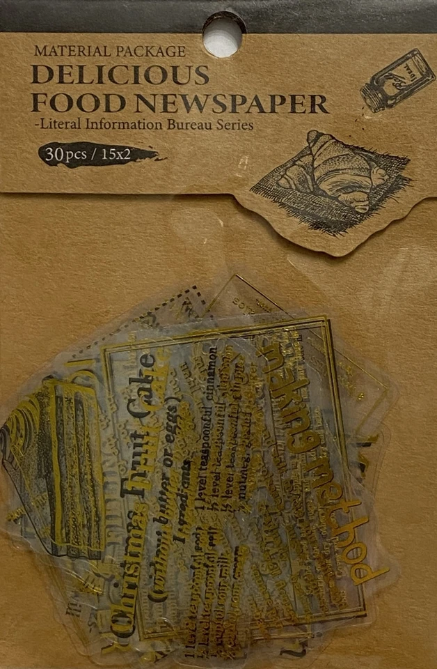 老式剪贴簿和期刊广告贴纸 - 30 张 — 第 1/1 张图片