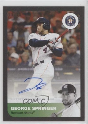 2019 Topps On Demand Reflection Black Auto /10 George Springer #20A-A Auto - Image 1 of 2