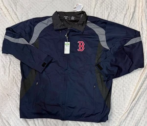 NEW Boston Red Sox Antigua Mens Windbreaker Big Mans Jacket XXL MLB Full Zip - Picture 1 of 10