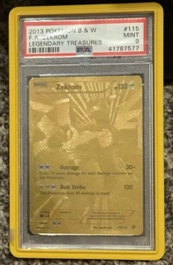 2013 POKEMON BLACK & WHITE LEGENDARY TREASURES #115/113 ZEKROM FULL ART PSA 9 - Picture 1 of 2