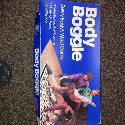 BODY BOGGLE Board Game Parker Brothers Twister Style Spelling Complete W/ Instru - image 1 of 4