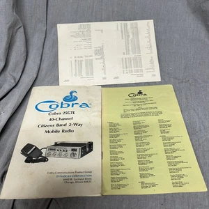 Original NOS Cobra 21GTL 40 Channel AM CB Radio Owners Manual - Picture 1 of 6