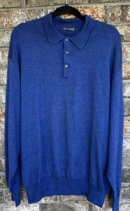 Gran Sasso 3XL Long Sleeve Silk Wool Cashmere Pullover Sweater Made In Italy - Picture 1 of 12