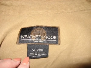 Impermeable, Camisa Gamuza Tostada, Logo Botón Frontal, Largo Slv, XL - Imagen 1 de 7
