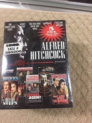 ALFRED HITCHCOCK Presents 5 pack Collector Series; Sabotage, the39 steps& moreP3 - Image 1 of 4